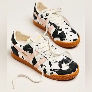$130! GOLA Elan Premium Sneakers - Off White/Black/Candy Size 7.5 NWOB